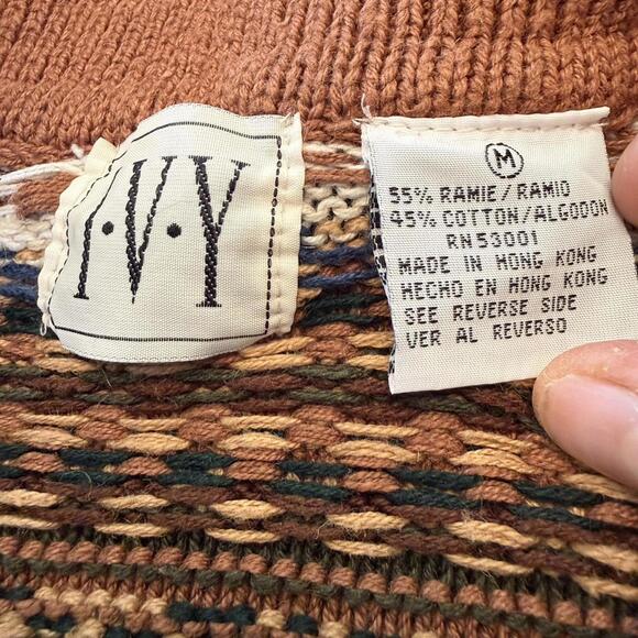 Ivy vintage funky print button up cardigan - Picture 3 of 6